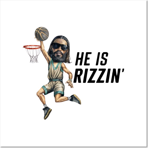 HE IS RIZZIN BLACK JESUS Wall Art by Lolane